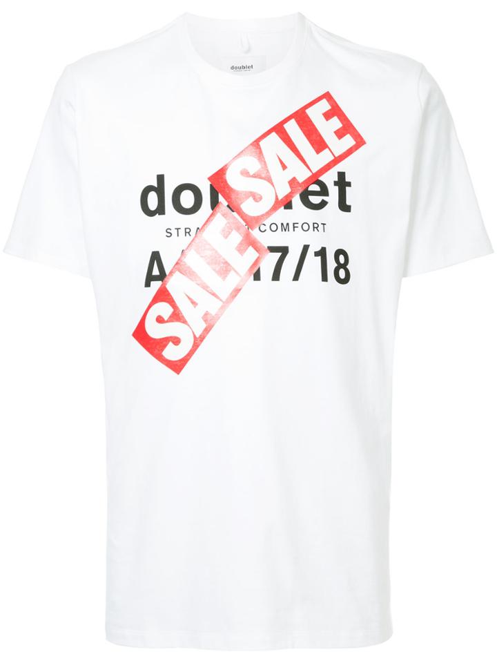 Doublet Sale Print T-shirt - White