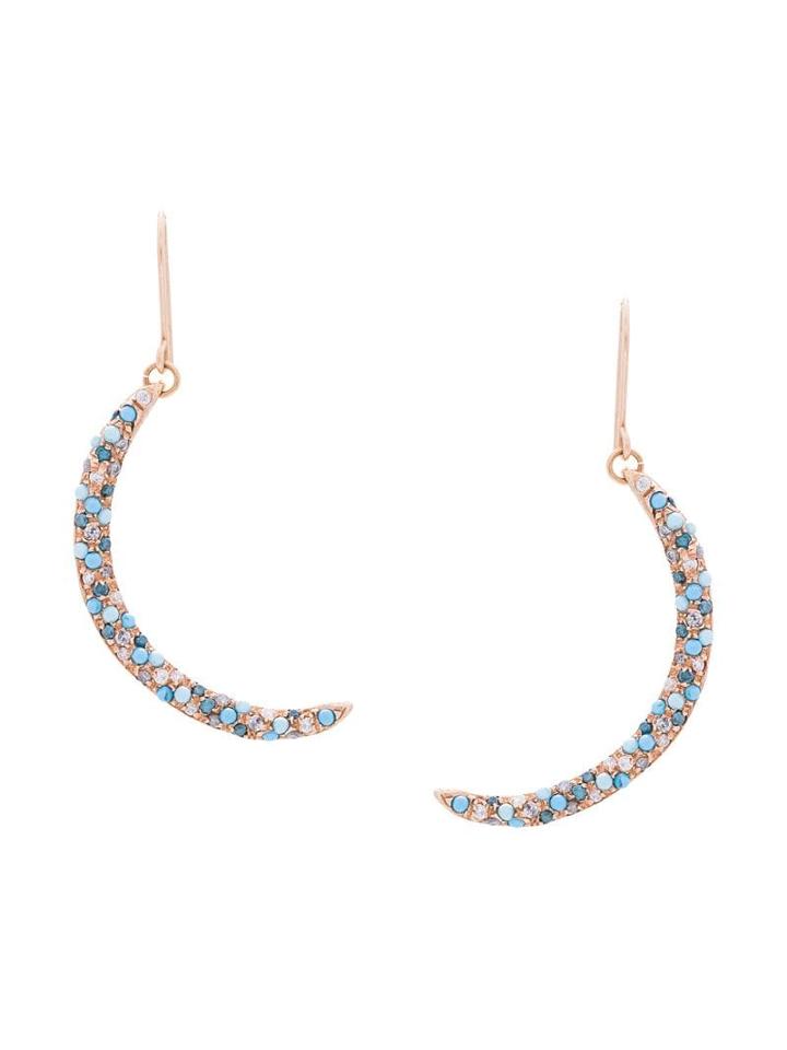 Carolina Bucci 18kt Gold And Diamonds Smile Earrings - Metallic