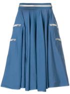 Calvin Klein 205w39nyc Zip Detail Skirt - Blue