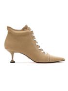 Andrea Bogosian Pointed Toe Boots - Nude & Neutrals