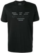 Armani Jeans - Printed Logo T-shirt - Men - Cotton - S, Black, Cotton