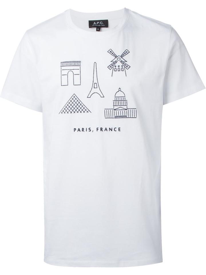 A.p.c. Paris Embroidered T-shirt