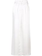 Gabriela Hearst Belted Wide Leg Trousers - White