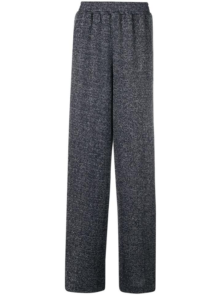 Golden Goose Deluxe Brand Lurex Wide Leg Trousers - Blue