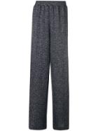 Golden Goose Deluxe Brand Lurex Wide Leg Trousers - Blue