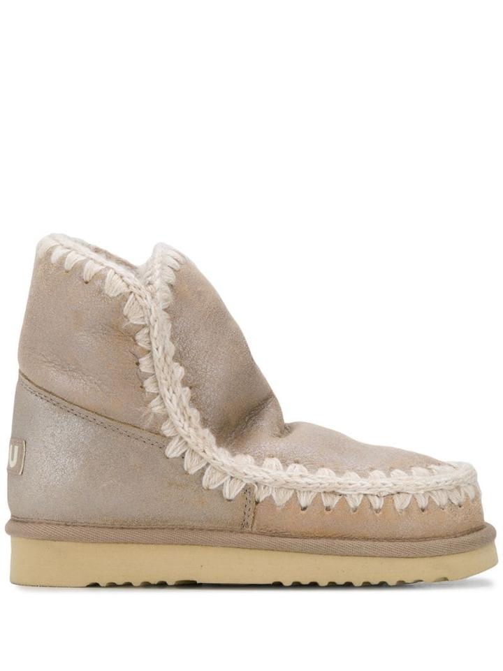 Mou Mou Fw101001b Eskimo 18 Stme Leather/fur/exotic Skins->leather -