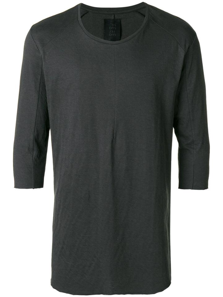 Thom Krom Raw Hem T-shirt - Green