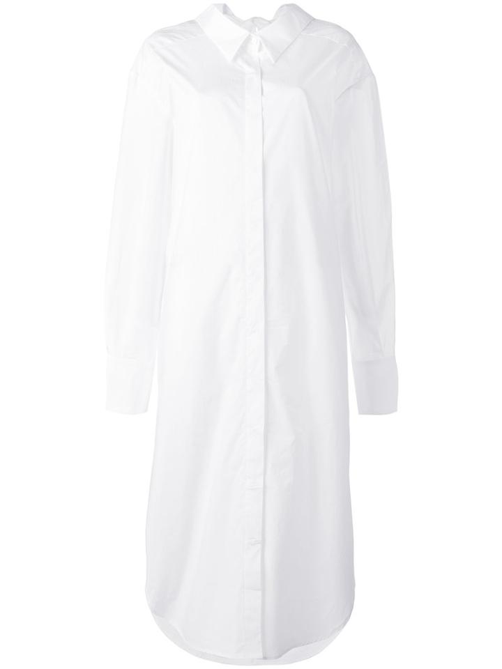 Balossa White Shirt - Long Tie-back Shirt - Women - Cotton - 40, Cotton