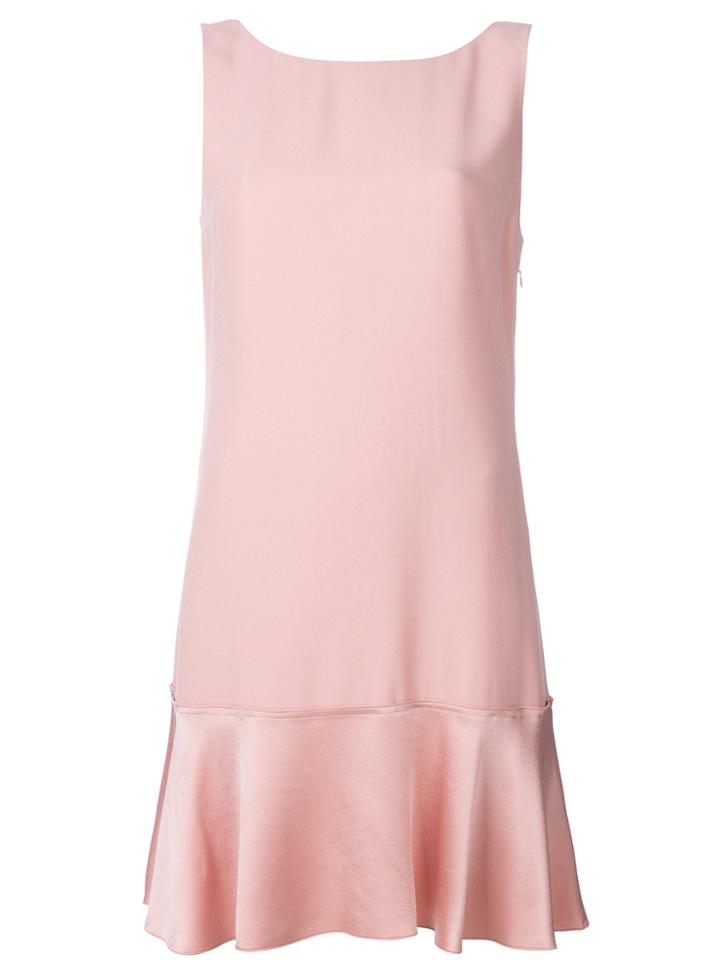 Theory Flirty Flared Dress - Pink & Purple
