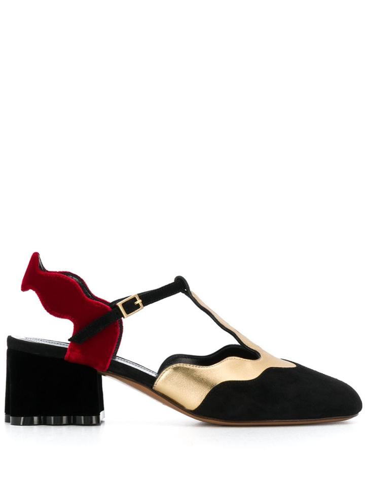 Marni Block Heel Slingback Pumps - Black