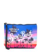 Mc2 Saint Barth Tropical Print Pouch - Blue