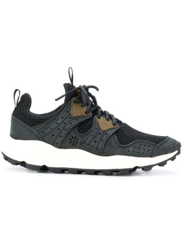 Flower Mountain Corax Mesh Panel Sneakers - Black