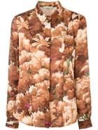 Marco De Vincenzo Tree Print Shirt - Brown