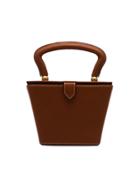 Staud Brown Sadie Mini Structured Leather Bag