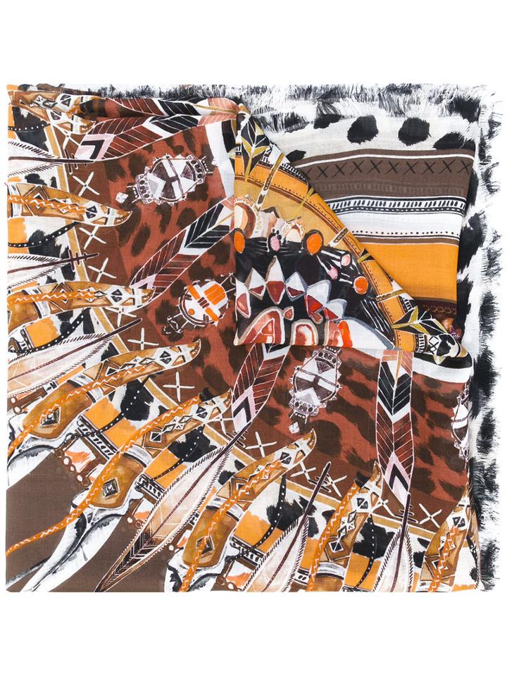 Roberto Cavalli - Printed Scarf - Women - Modal - One Size, Modal