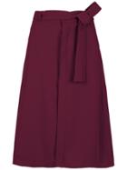 Egrey Drawstring Midi Skirt - Pink & Purple