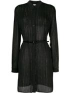 Liu Jo Striped Shirt Dress - Black