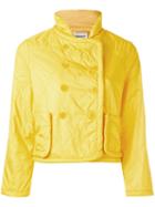 Aspesi - Padded Cropped Jacket - Women - Polyester - L, Yellow/orange, Polyester