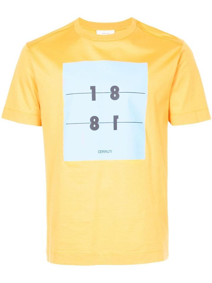 Cerruti 1881 Printed Front T-shirt - Yellow