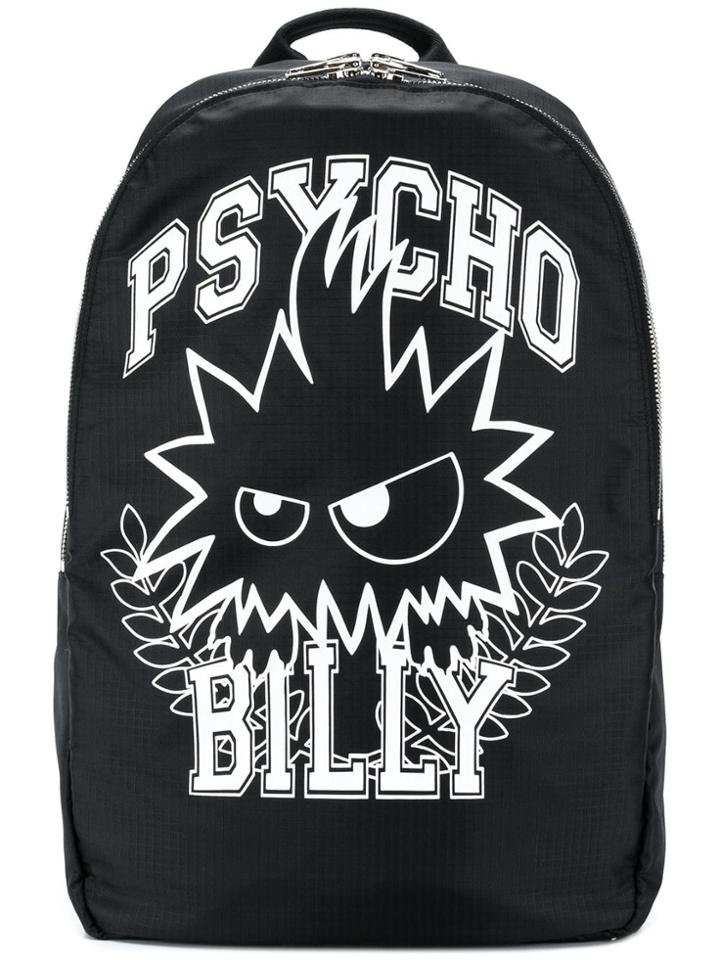 Mcq Alexander Mcqueen Psycho Billy Backpack - Black