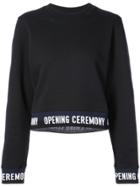 Opening Ceremony Logo Trim Sweatshirt - Black