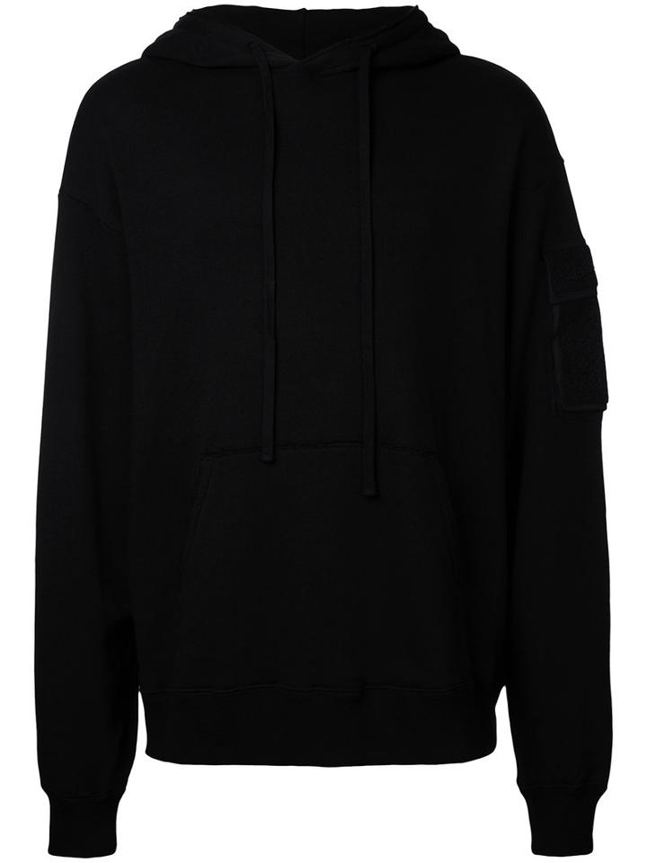 Christian Dada Plain Hoodie, Men's, Size: 46, Black, Cotton