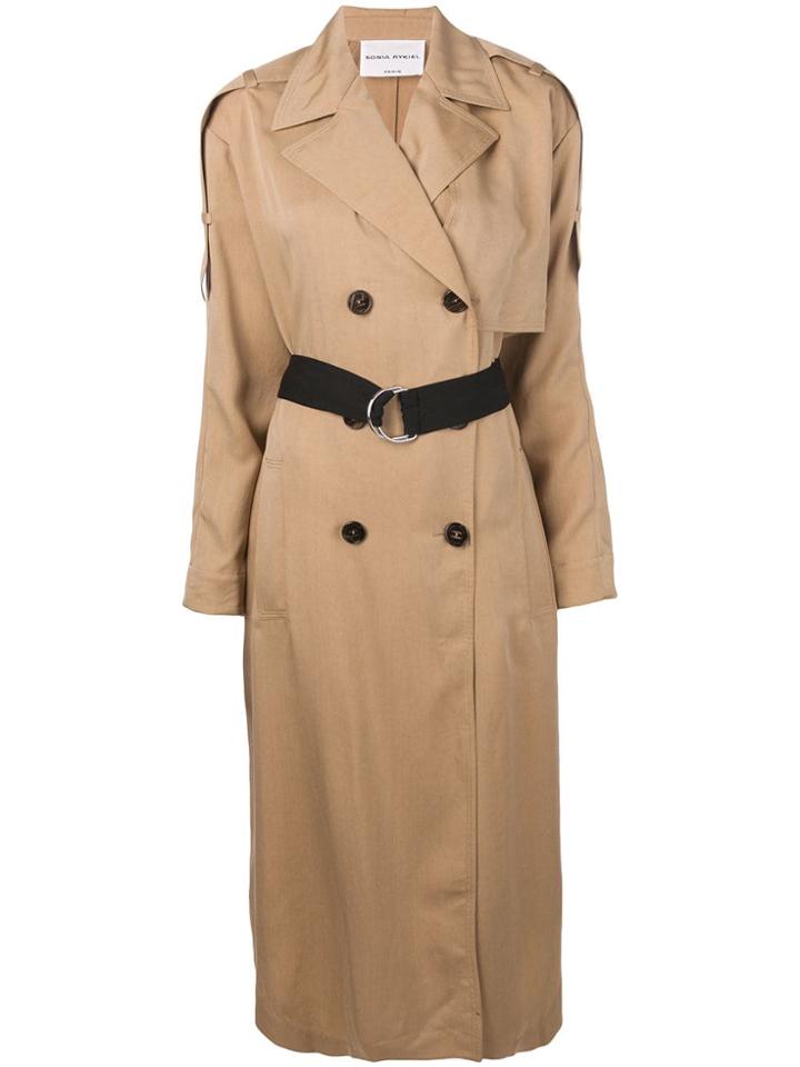 Sonia Rykiel Belted Trench Coat - Neutrals