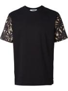 Msgm Hemp Leaf Print T-shirt