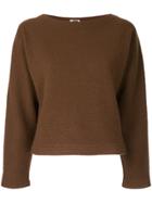 H Beauty & Youth Boat-neck Jumper - Brown