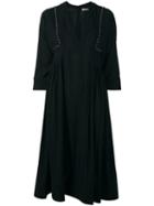 Isabel Marant Étoile Alayne Long Dress, Women's, Size: 38, Black, Cotton/viscose/polyester/brass
