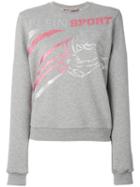Plein Sport - Logo Print Sweatshirt - Women - Cotton - M, Grey