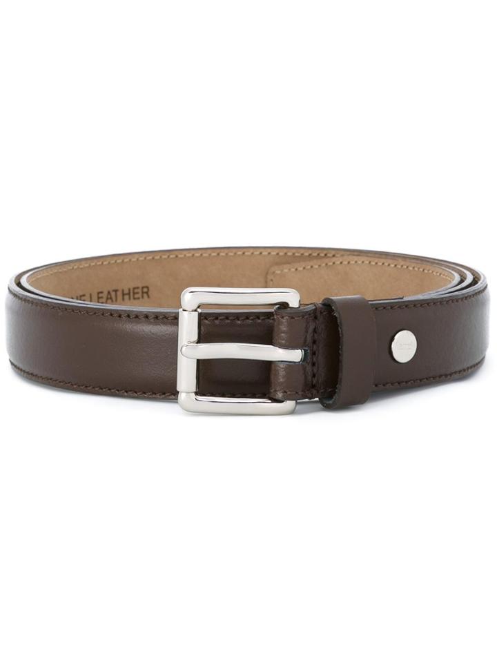 Ami Alexandre Mattiussi Thin Classic Belt - Brown