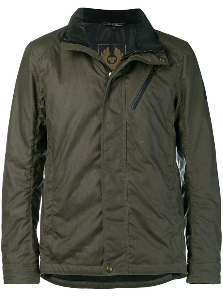 Belstaff Front Zip Jacket - Green