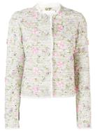 Giambattista Valli Cropped Floral Jacket - Neutrals