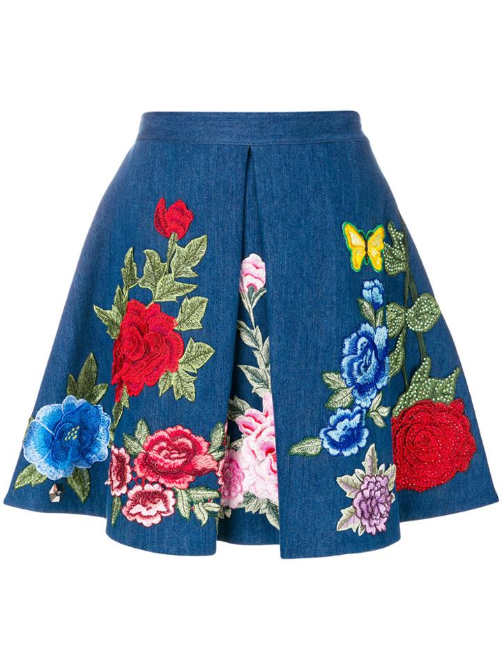 Philipp Plein Calista Berley Skirt - Blue