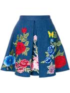 Philipp Plein Calista Berley Skirt - Blue