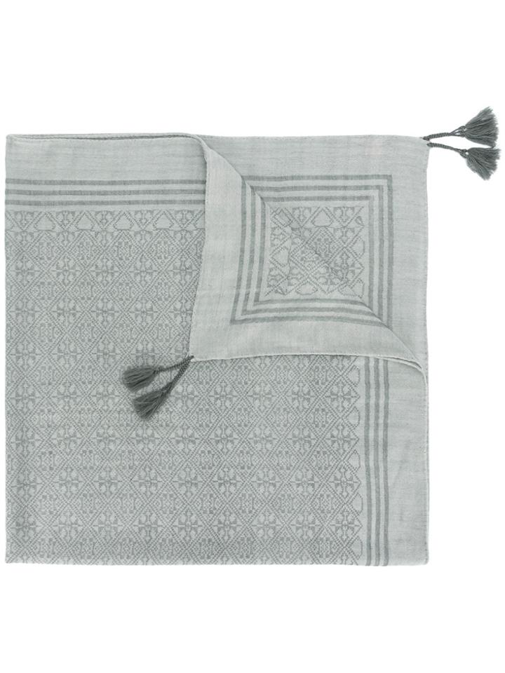 Hemisphere Tassel Scarf - Grey