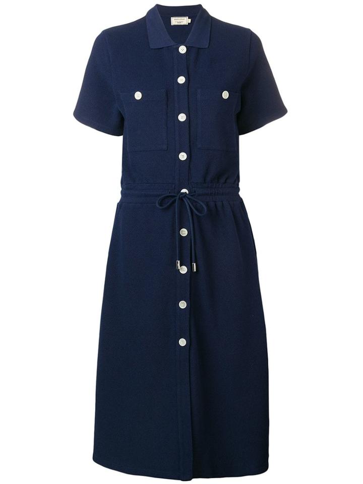 Maison Kitsuné Button-up Shirt Dress - Blue