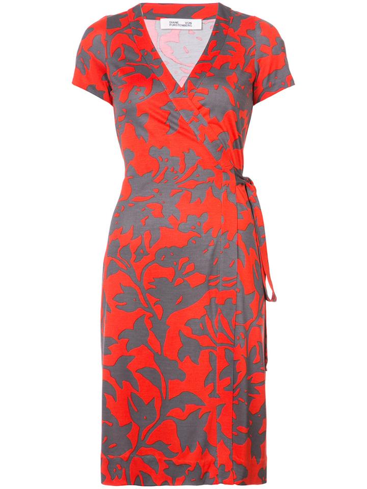 Dvf Diane Von Furstenberg New Julian Short-sleeve Wrap Dress - Red