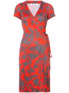 Dvf Diane Von Furstenberg New Julian Short-sleeve Wrap Dress - Red