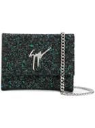 Giuseppe Zanotti Design - Merry Sparkle Glittered Clutch - Women - Leather/polyester - One Size, Leather/polyester