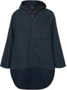 Ports 1961 Hooded Cape Jacket, Men's, Size: Medium, Blue, Cotton