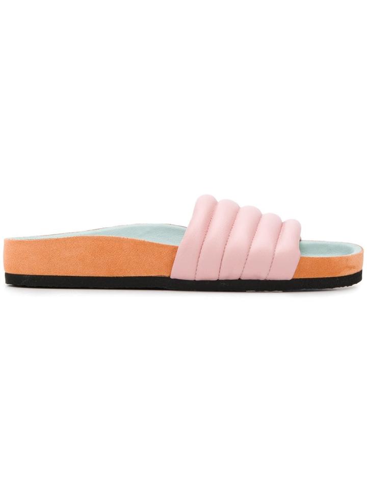 Isabel Marant Flat Slide Sandals - Pink