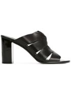 Salvatore Ferragamo Cut-out Detail Sandals - Black
