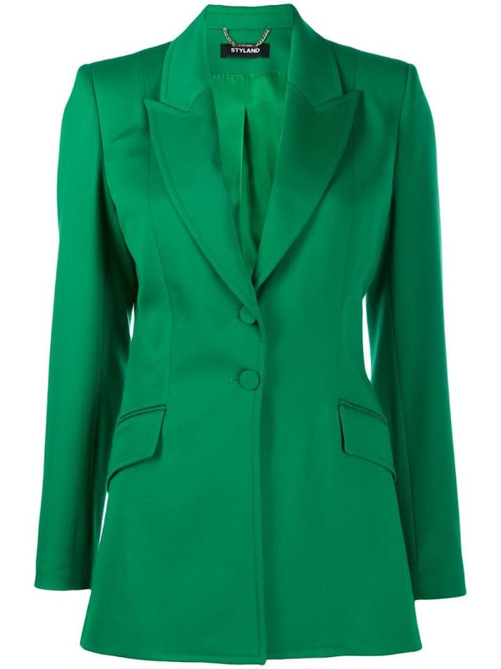 Styland Fitted Blazer - Green