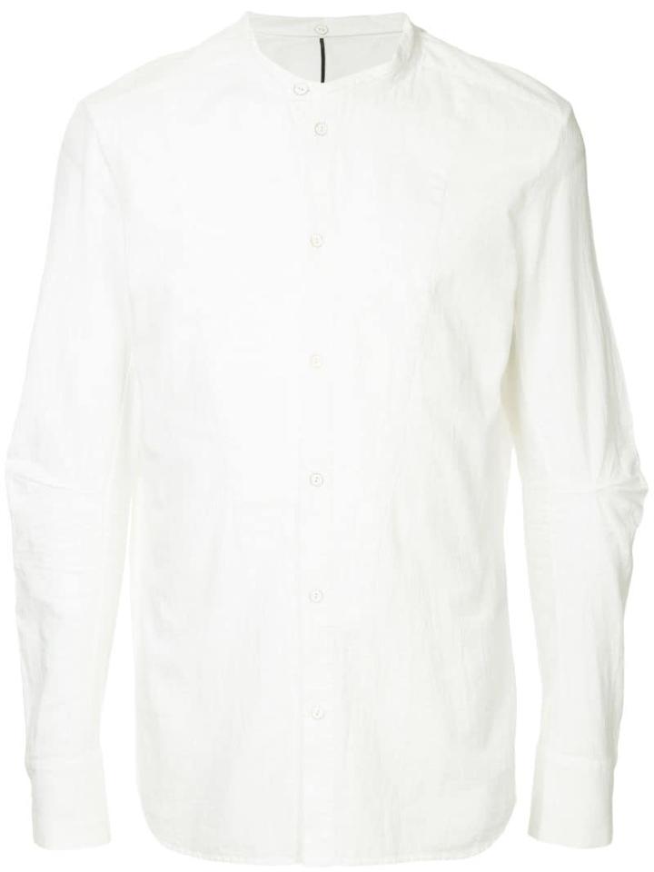 Masnada Mandarin Collar Shirt - White