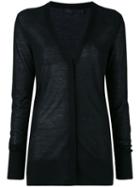 Calvin Klein Collection - V-neck Cardigan - Women - Cashmere - L, Black, Cashmere