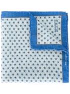 Fefè - Micro Star Pocket Square - Unisex - Silk/wool - One Size, Grey, Silk/wool