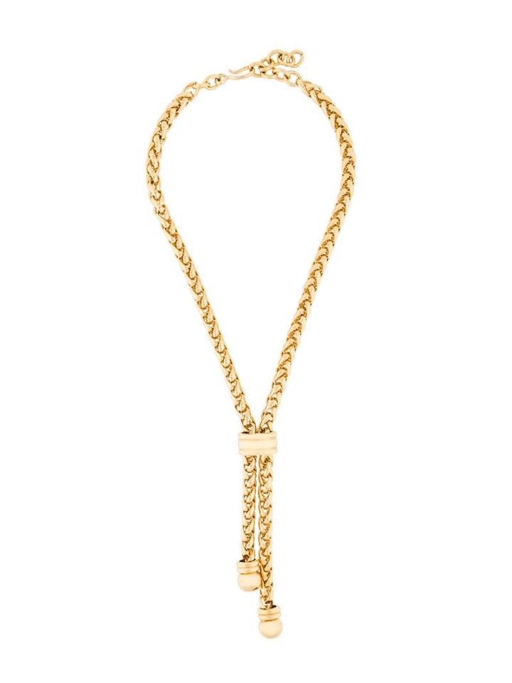 Monet Pre-owned Monet Drop Necklace - Gold