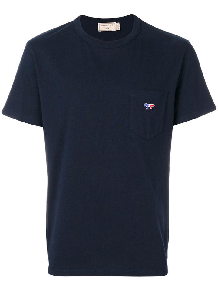 Maison Kitsuné Fitted Plain T-shirt - Blue